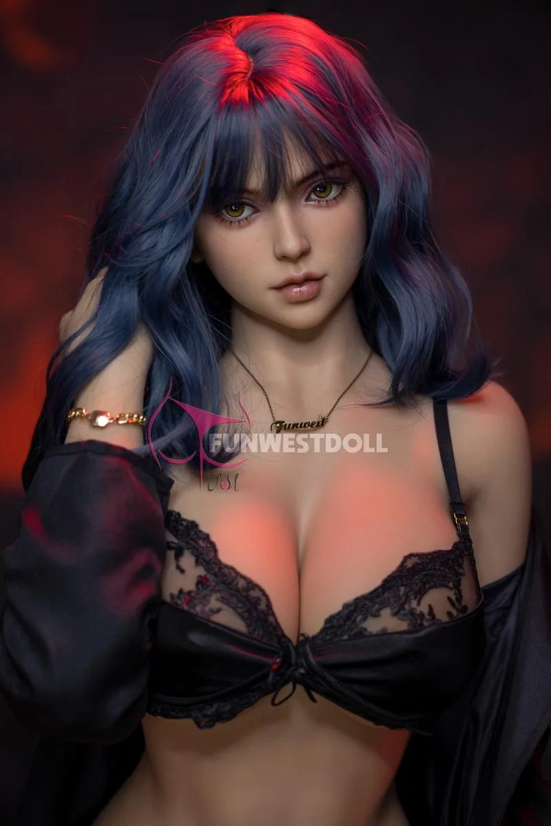 Sex doll Lily | Cosplay sexdoll with blue hair view 4
