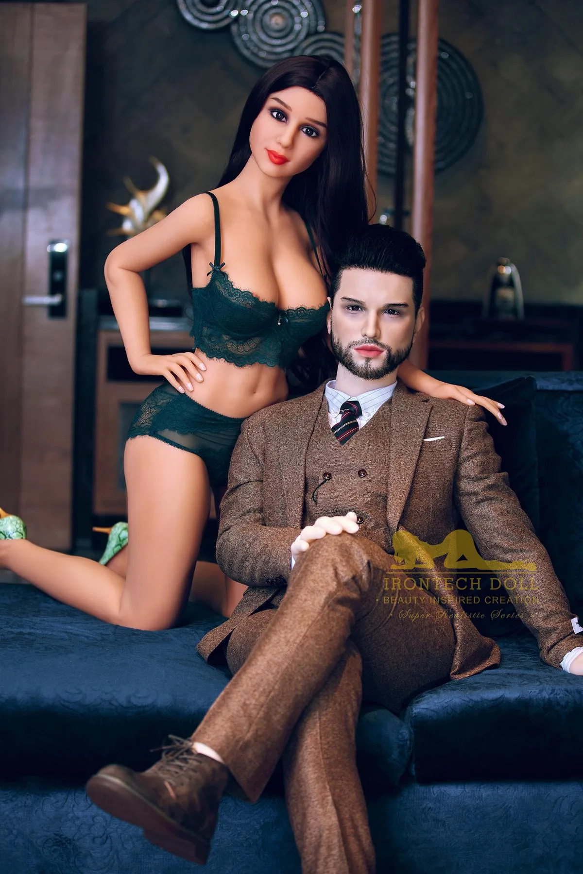 Kevin TPE male sex doll silicone head view 5