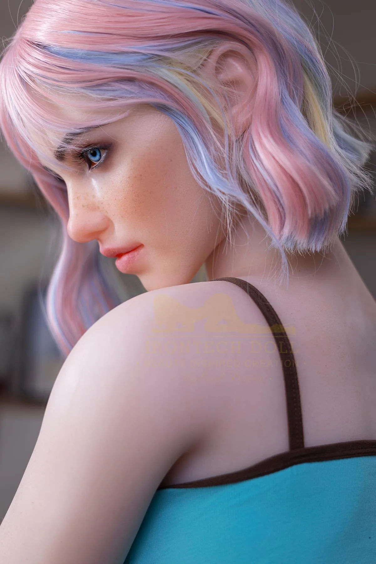 silicone sexdoll Giggi | sexdoll with pink hair view 6