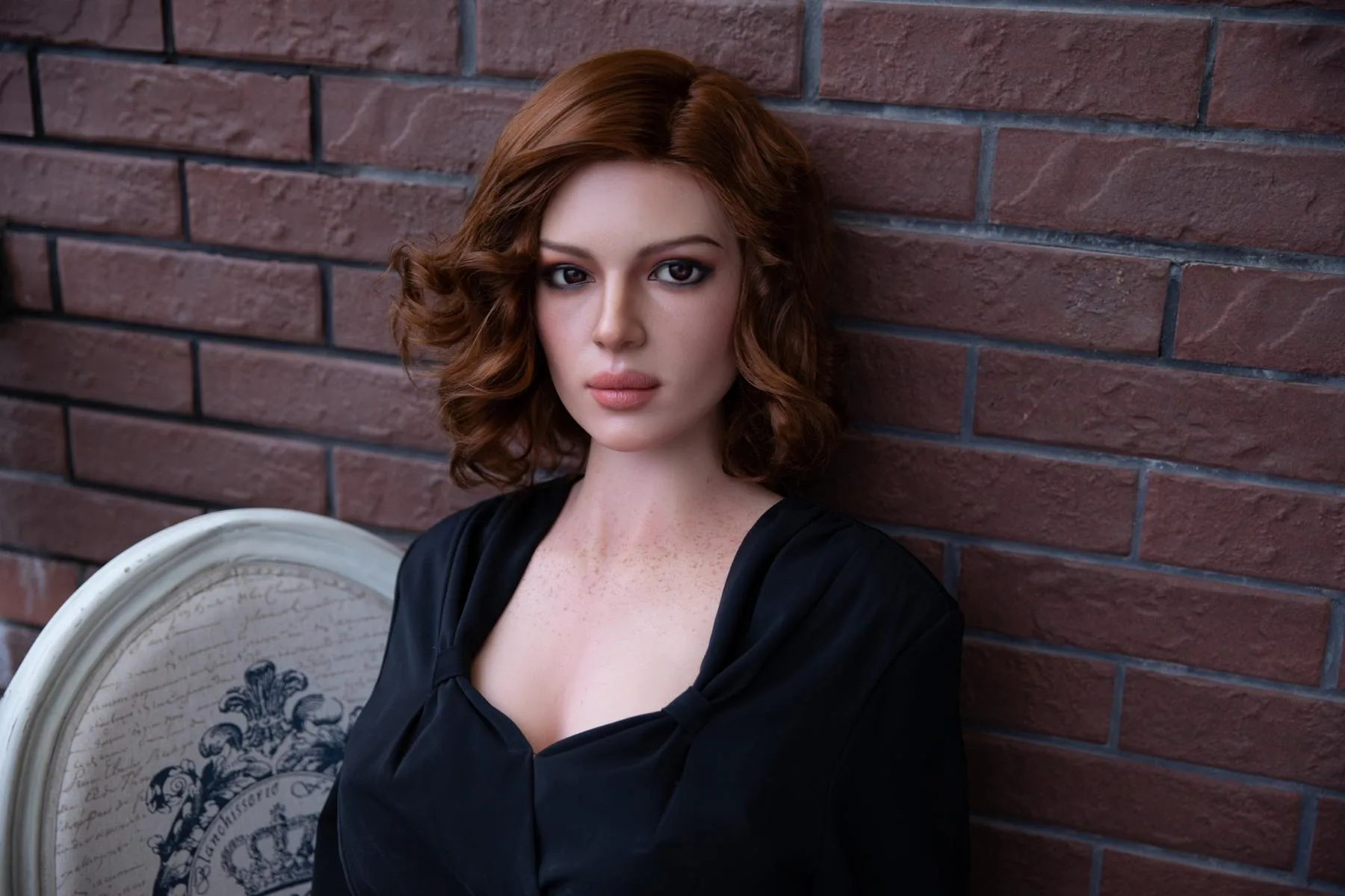 Silicone sex doll Janette with freckles view 5