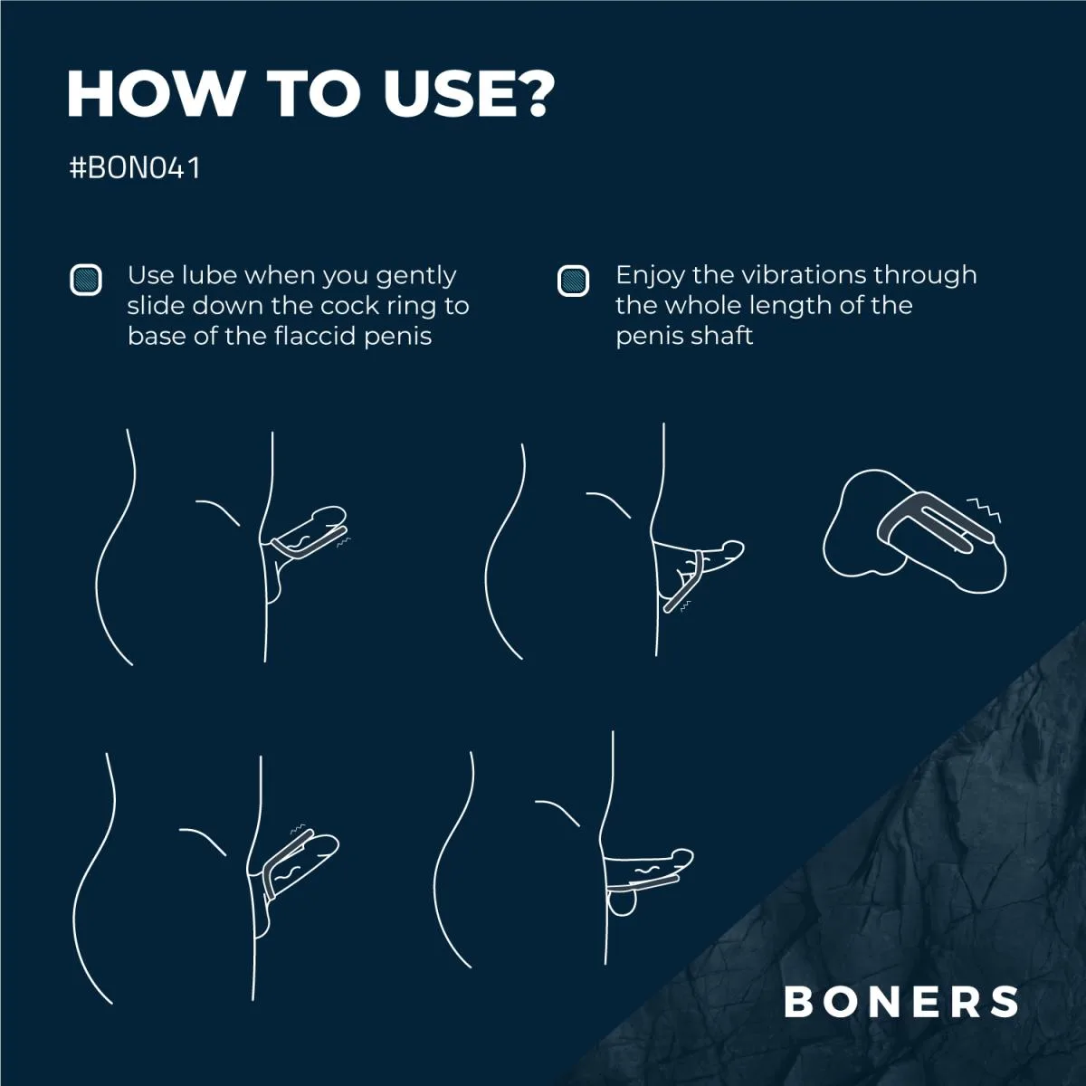Penis ring & testicle stimulator view 4