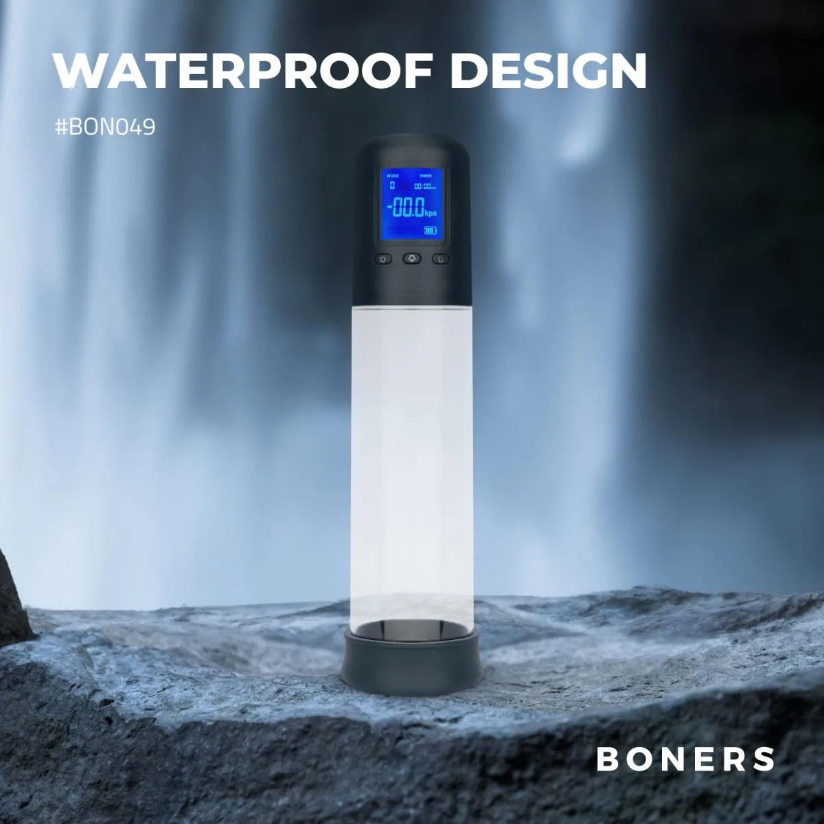 Penis pump with LCD screen view 6