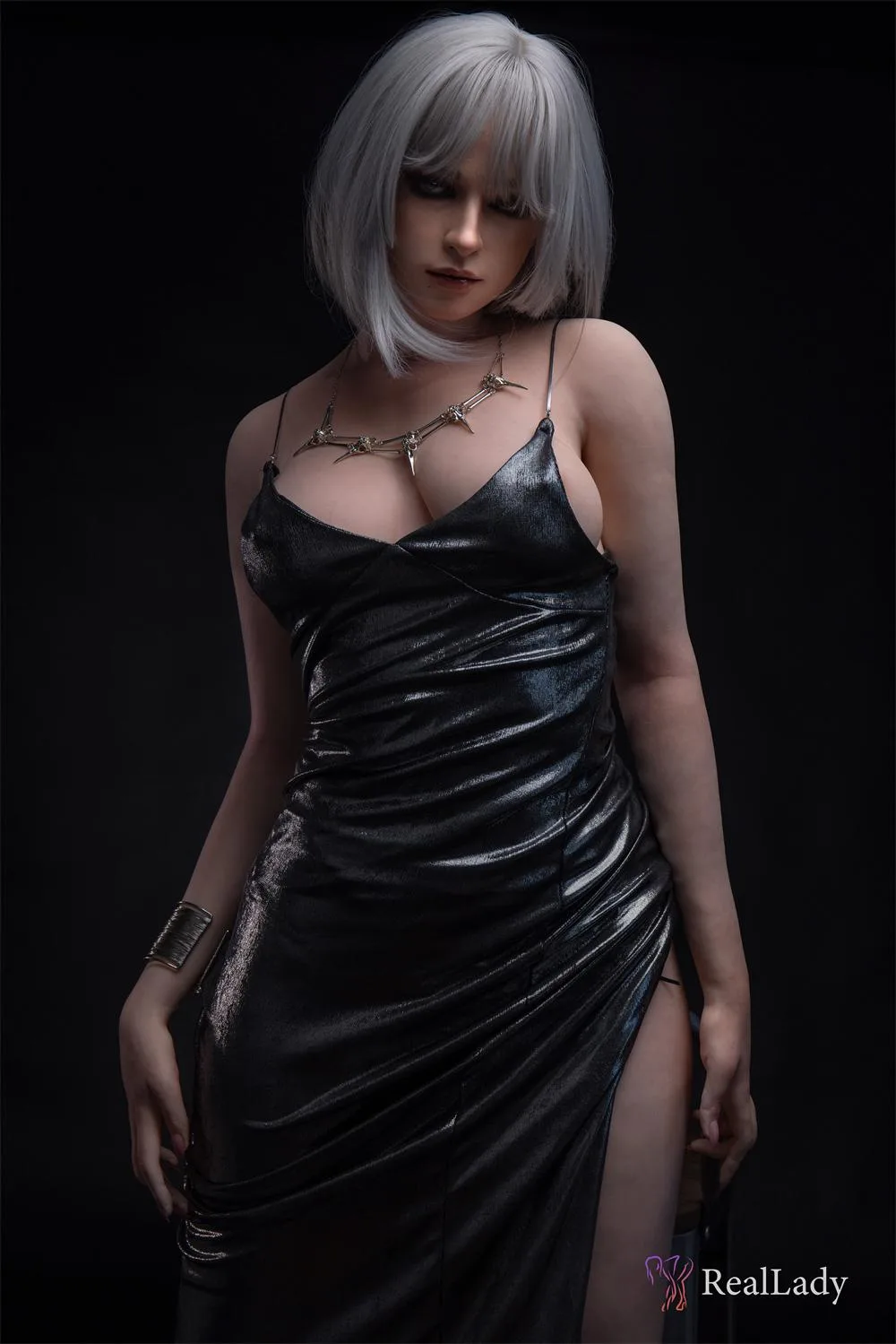 Silicone sex doll Holly | sex doll with white hair view 6