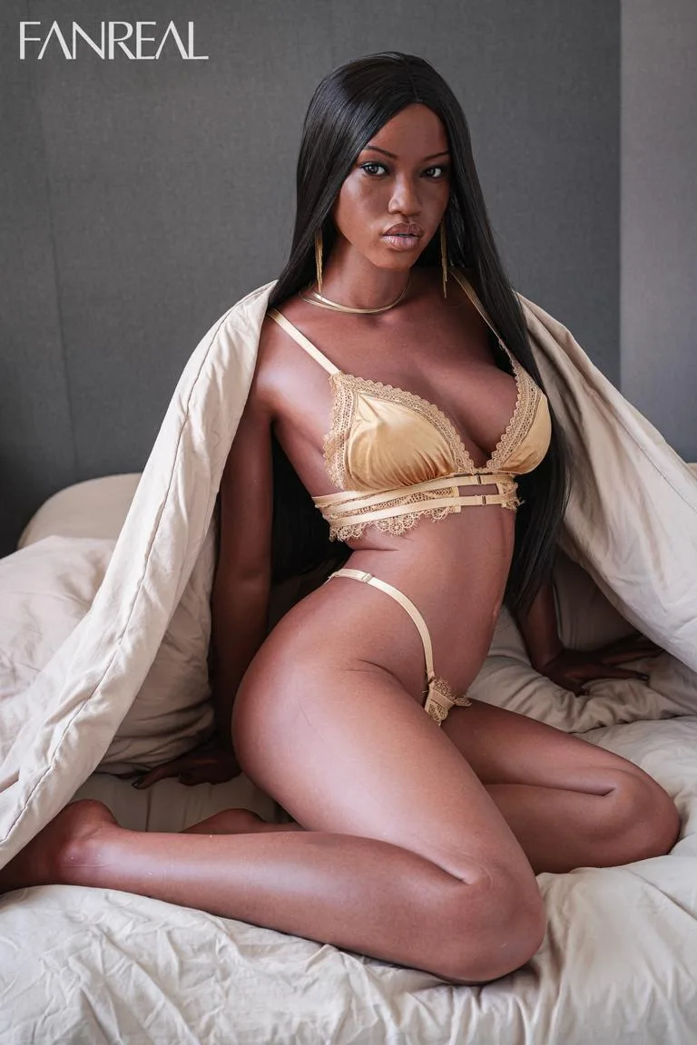 Luxury silicone sex doll Naomi | Black Real Doll view 6