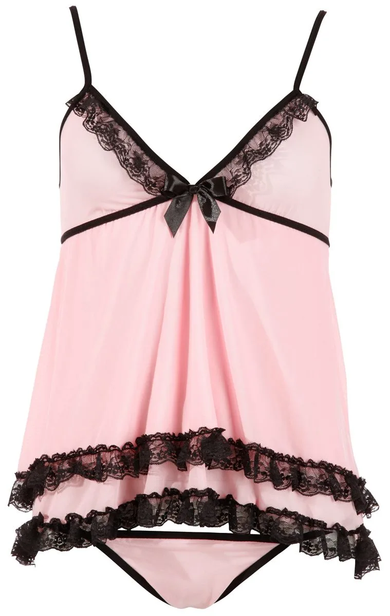 Babydoll-Set in Rosa view 3