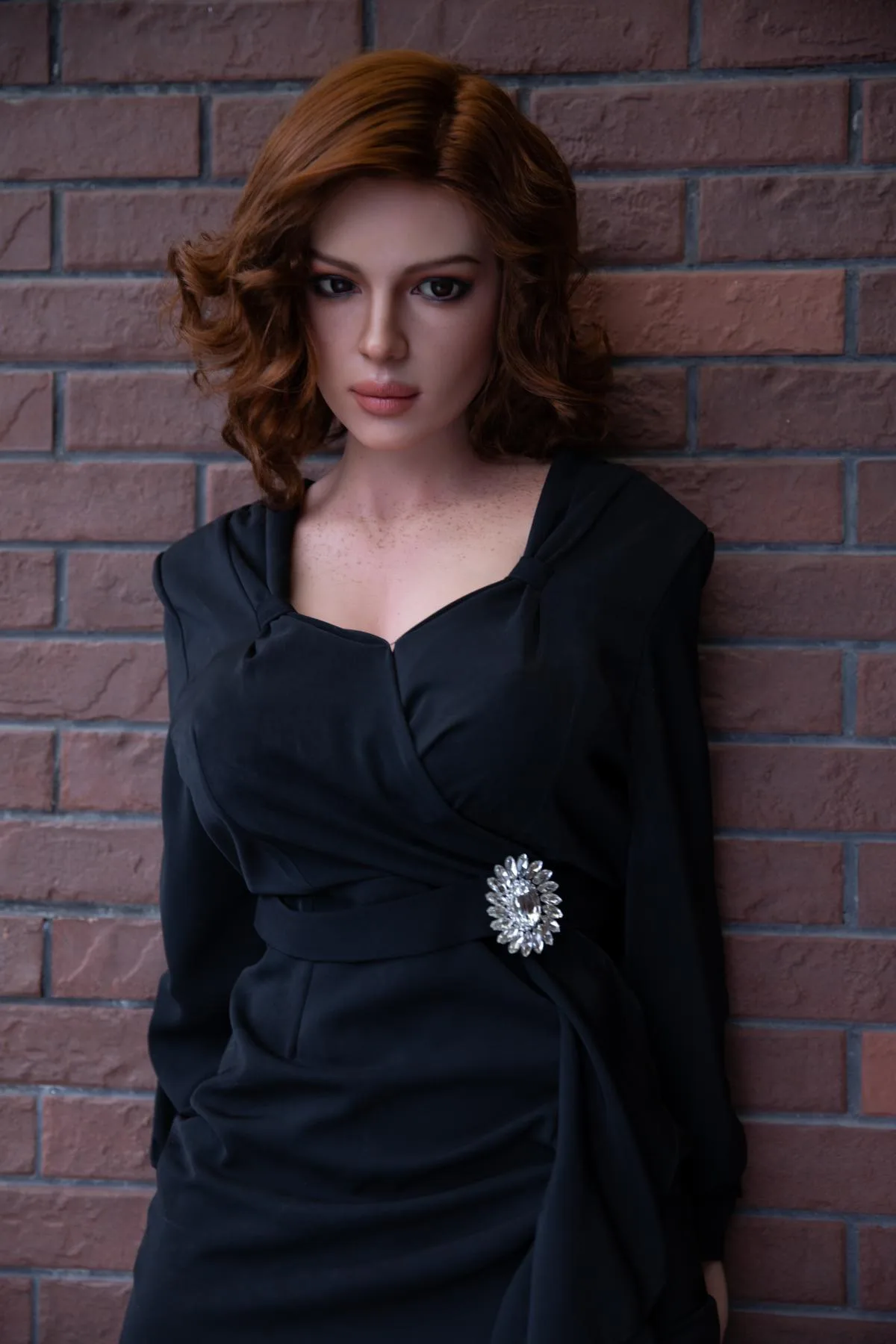 Silicone sex doll Janette with freckles view 7