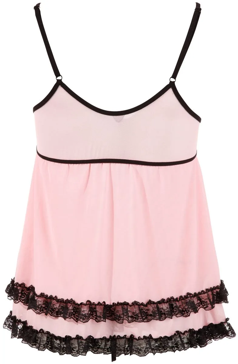 Babydoll-Set in Rosa view 4