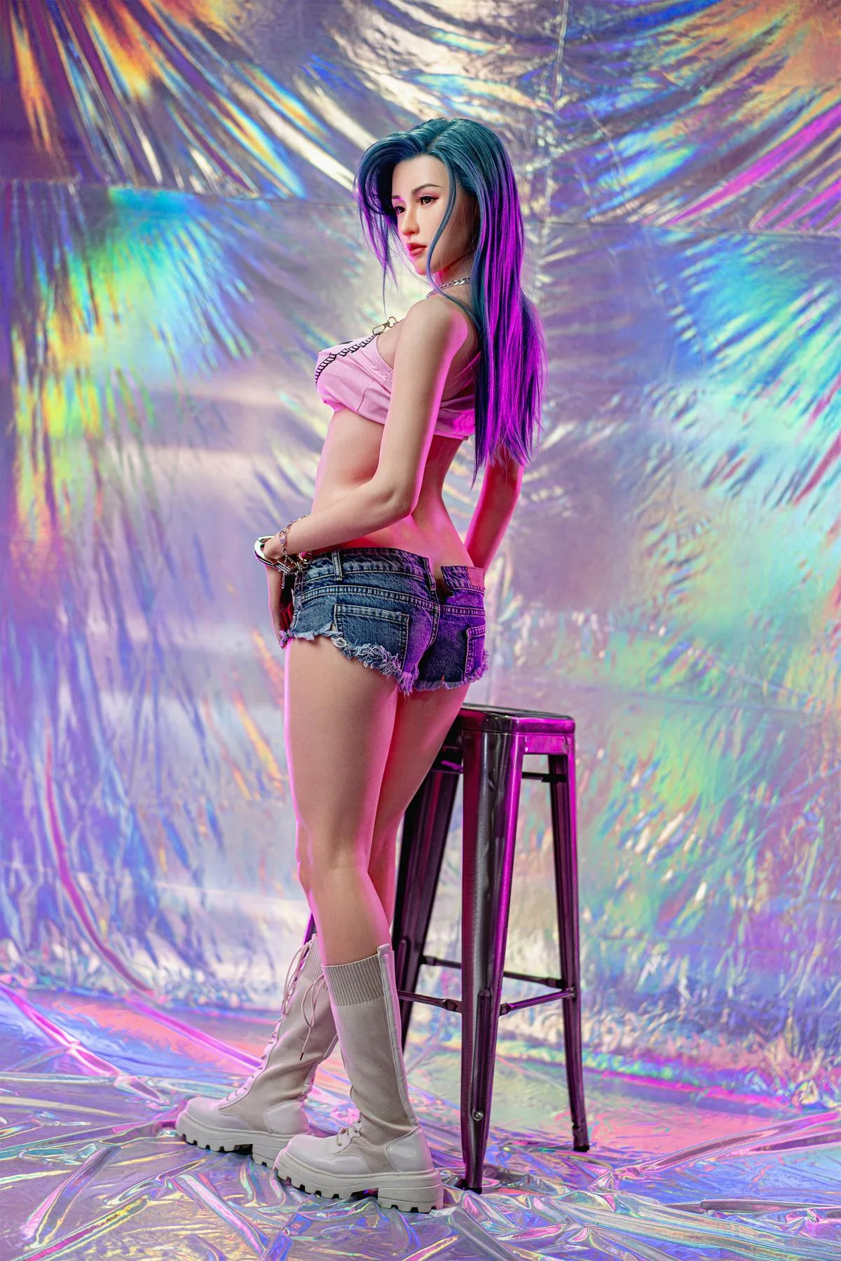 Silicone Sex Doll Jazz | Sexy Punk Asian Girl view 4