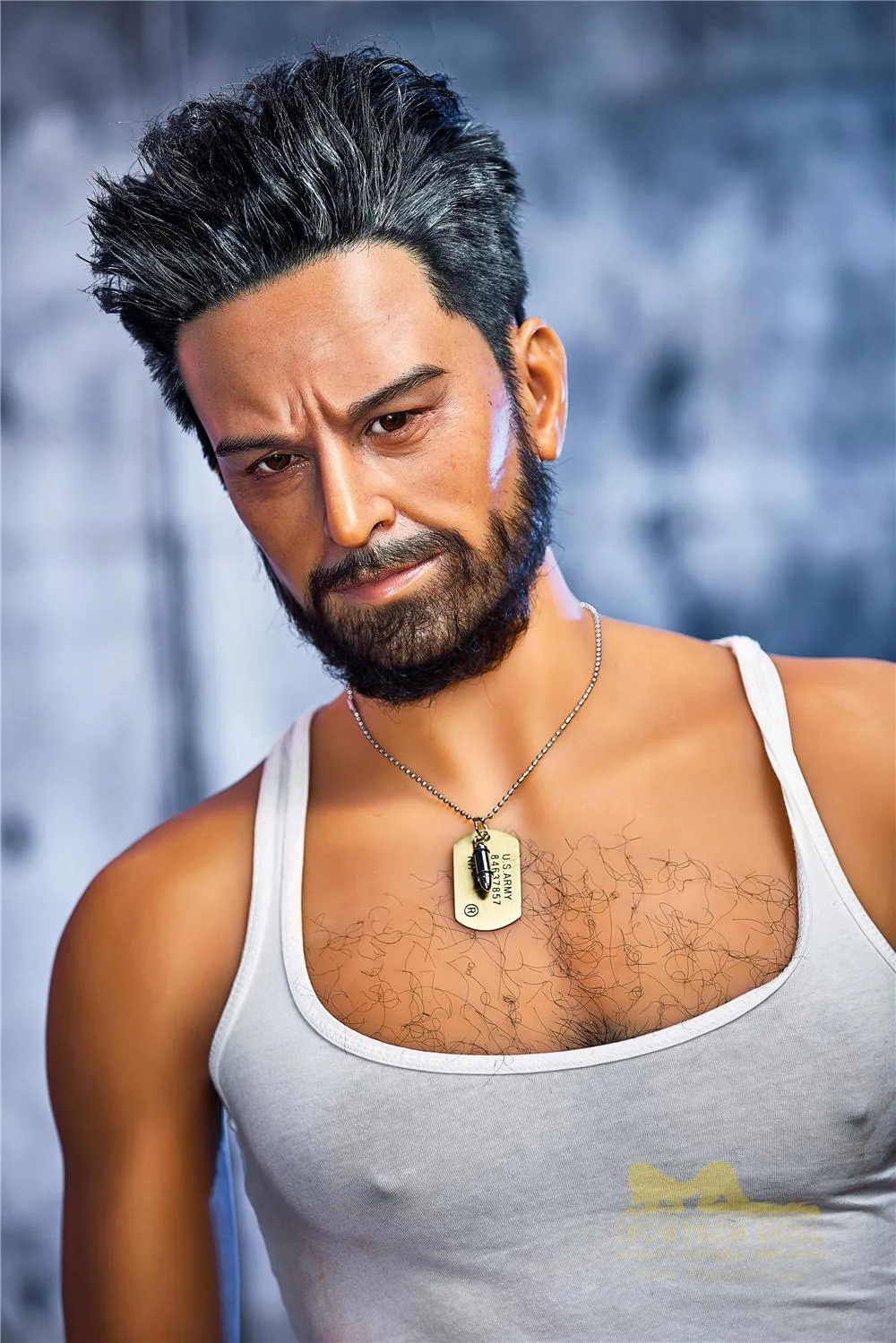 Brian TPE male sex doll silicone head view 6