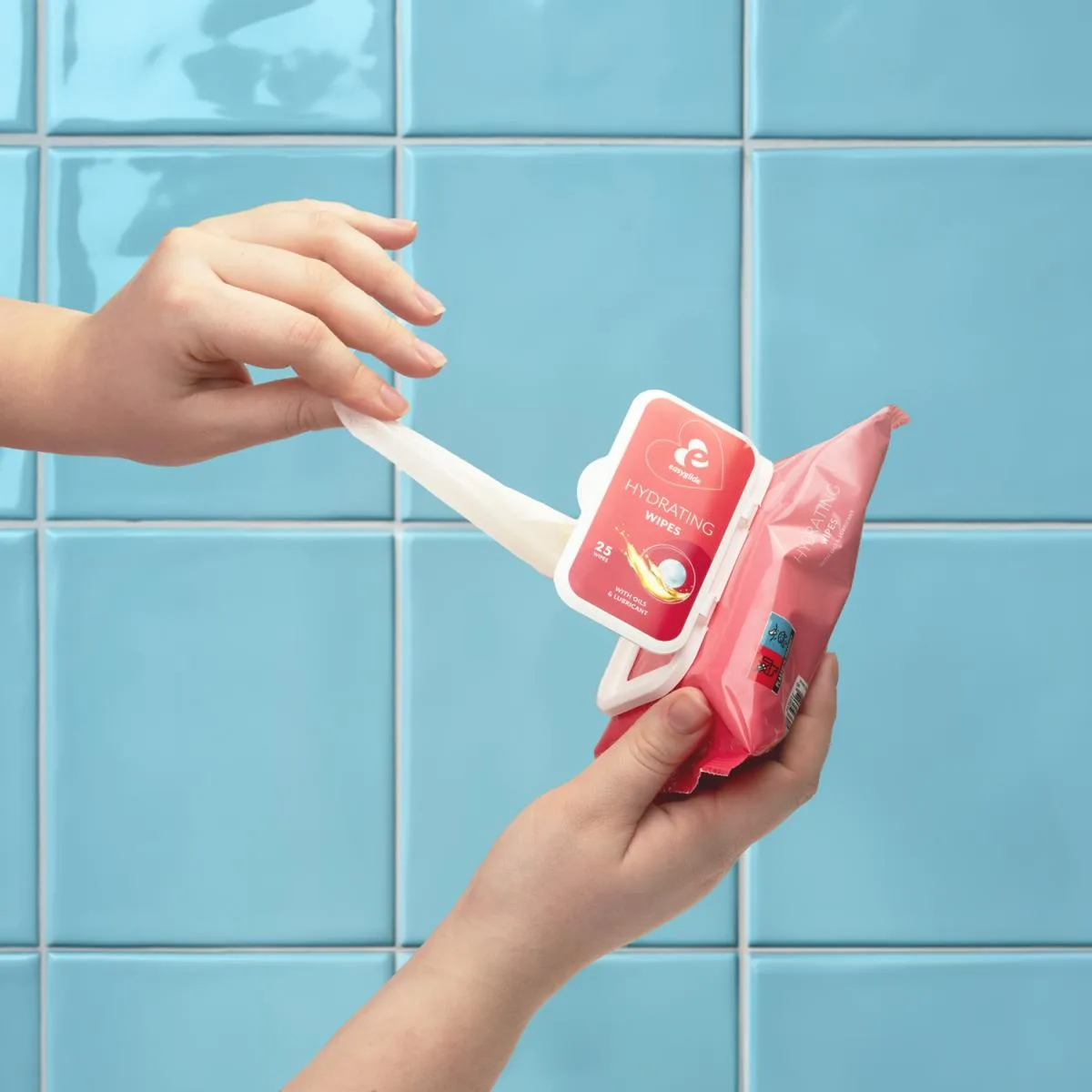Special wet wipe with lubricant view 2