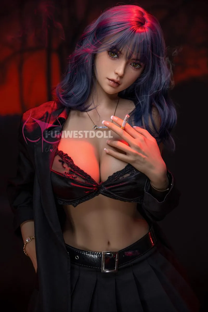 Sex doll Lily | Cosplay sexdoll with blue hair view 3
