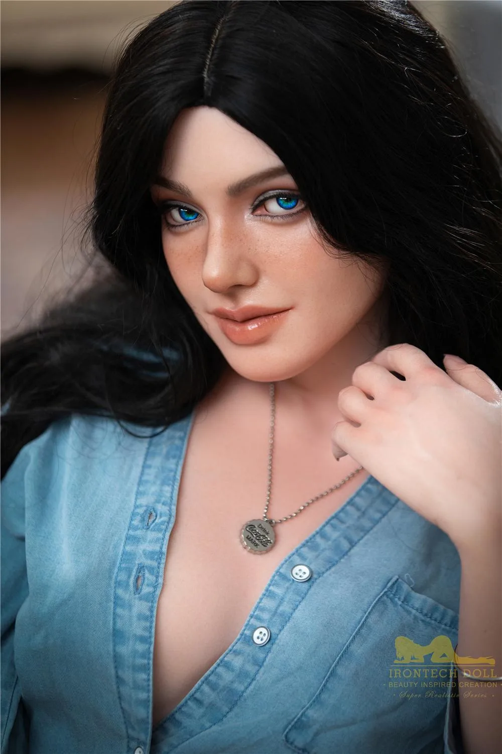 Silicone Sex Doll Ivy | Black Haired Real Doll view 3